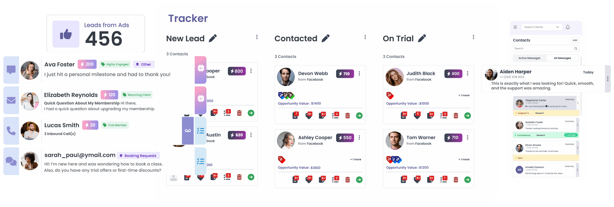 LenzVU CRM dashboard