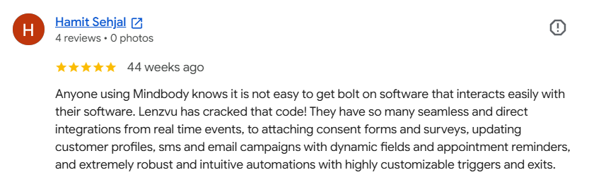 LenzVU client review 4