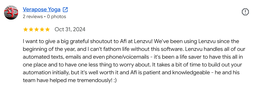 LenzVU client review 8