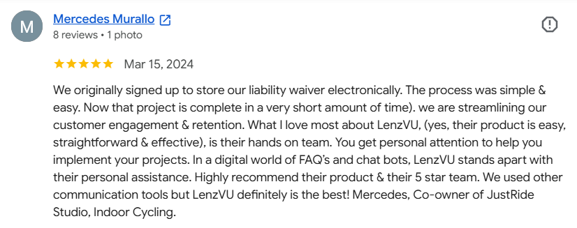 LenzVU client review 10